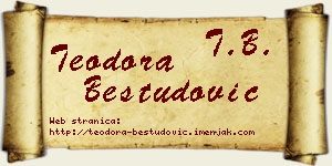 Teodora Bestudović vizit kartica